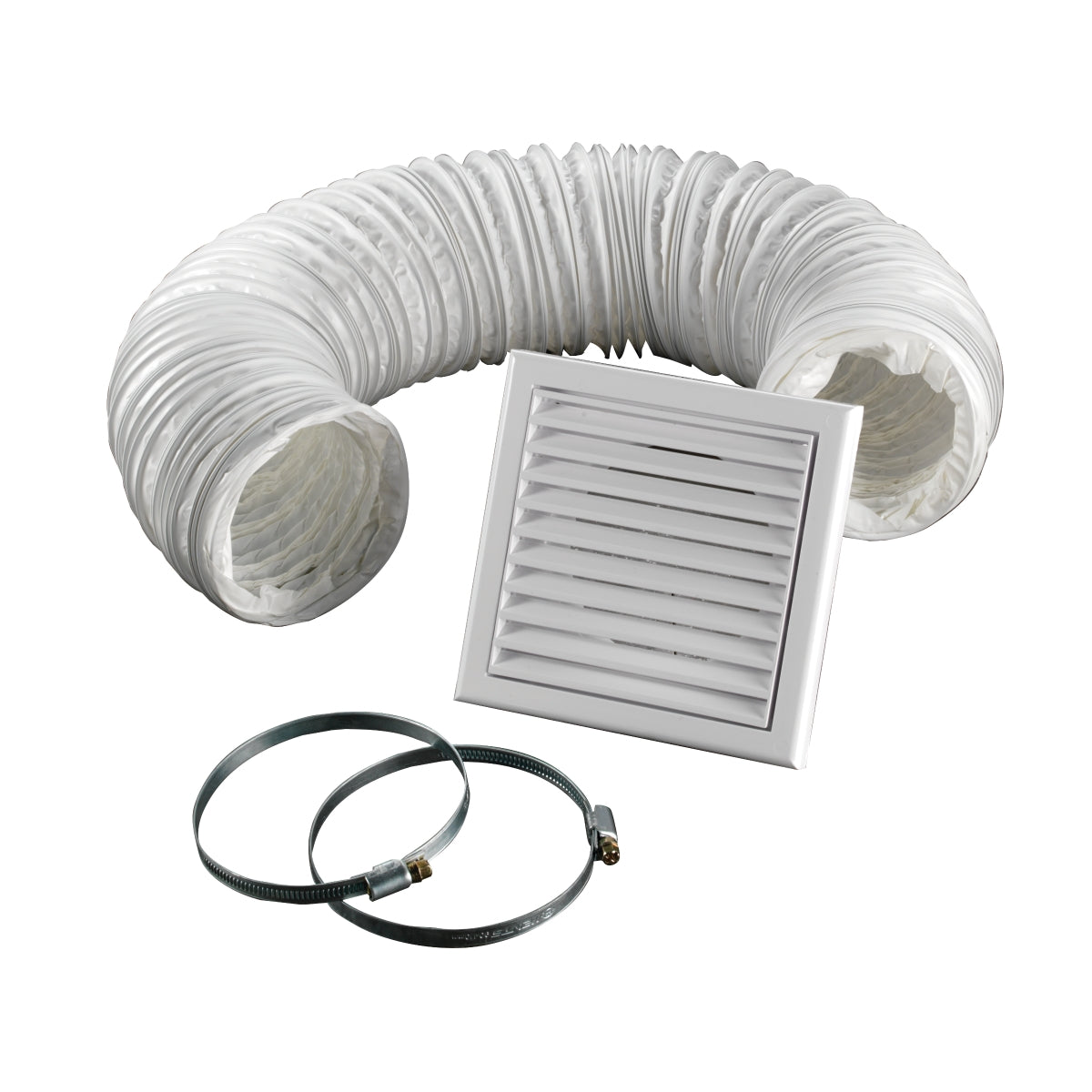 HiB Ventilation Accessory Kit-White Grile 3 M Ducting 2 x Hose Clamps 32400
