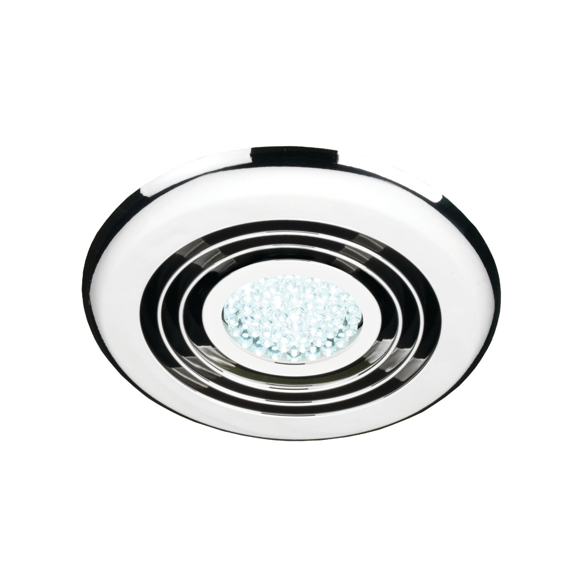 HiB Turbo Inline LED Illumited Fan Chrome. 32300
