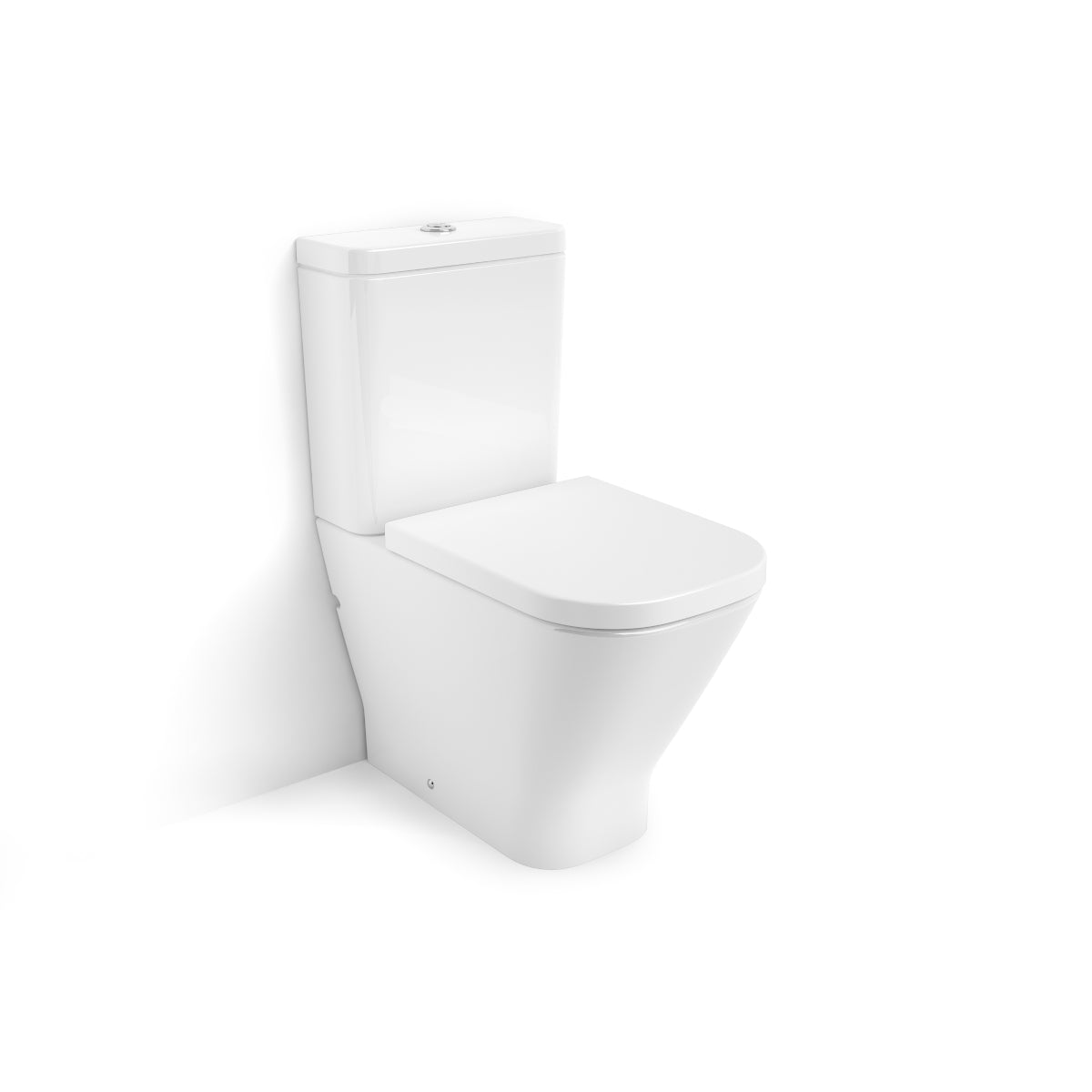 Roca The Gap Close-coupled Toilet Cistern - 4/2 Litre Dual Flush White