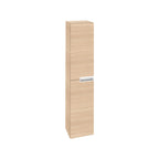 Roca Victoria-N Column Unit 300 x 1500mm - 2 Soft-close Doors - Textured Oak