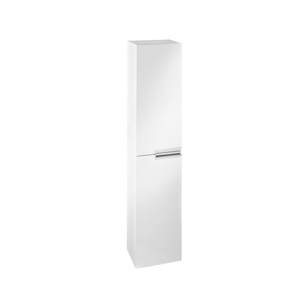 Roca Victoria-N Column Unit 300 x 1500mm - 2 Soft-close Doors - Gloss White
