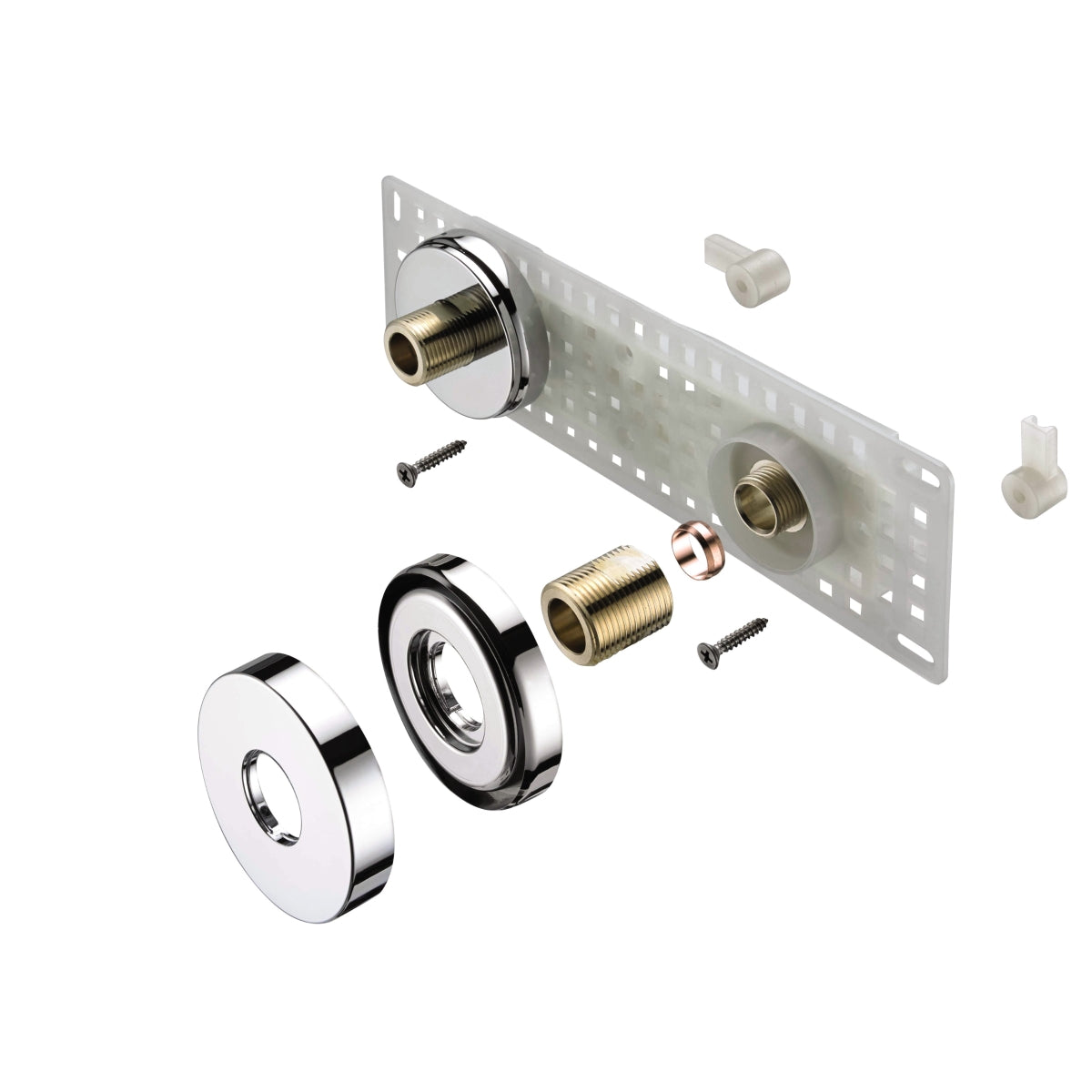 Bristan Wall Mount Fixing Kit Chrome WMNT11 C
