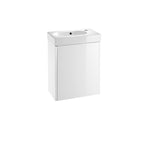 Roca Mini Vanity Unit 450 X 250mm - 1 Soft-Close Door - Gloss Whitee