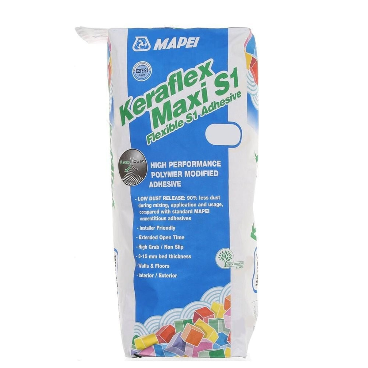 Mapei Keraflex Maxi S1 Flexible Floor Tile Adhesive White 20 kg