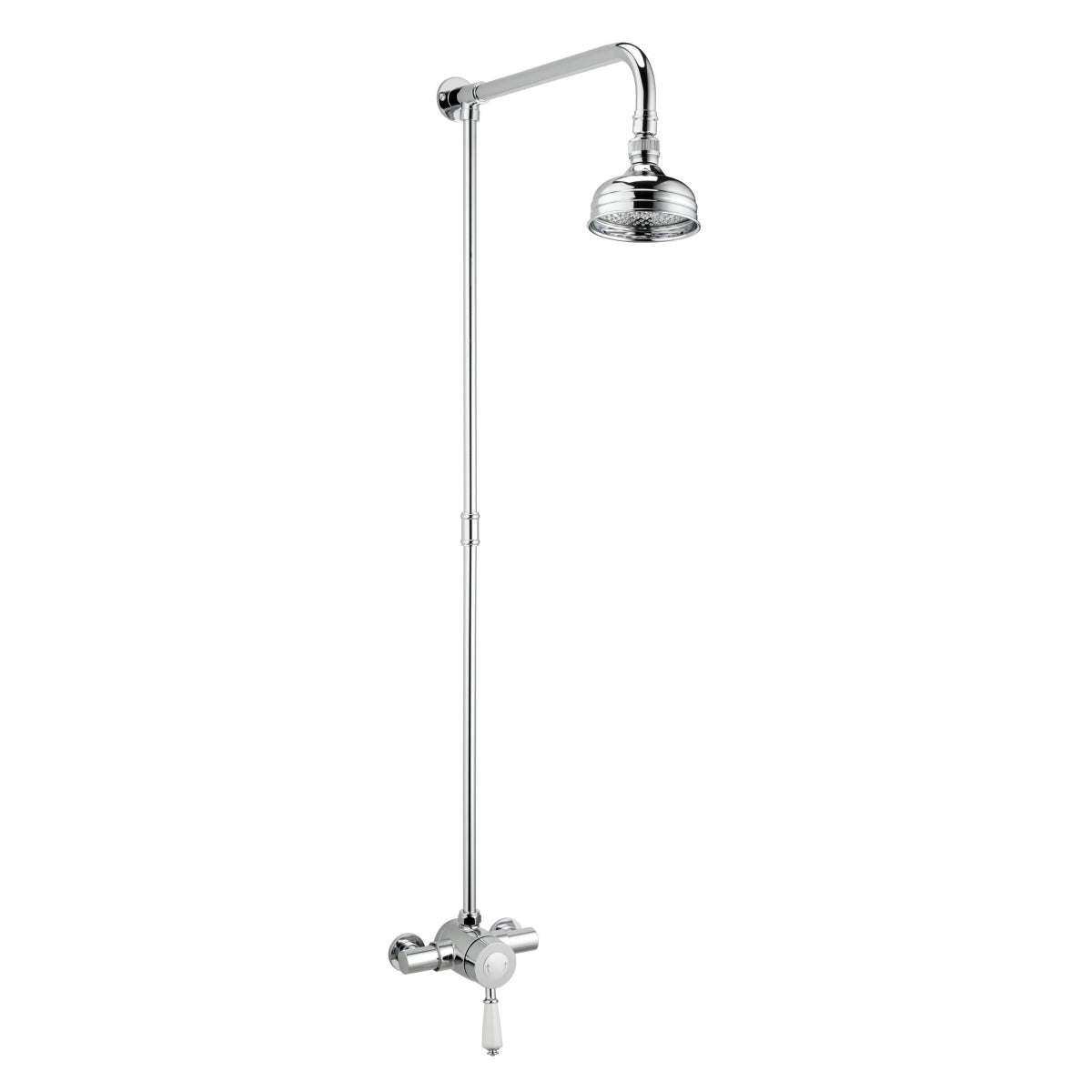 Bristan Colonial Thermostatic Shower Valve With Rigid Riser Kit Chrome KN2 SHXRR C..