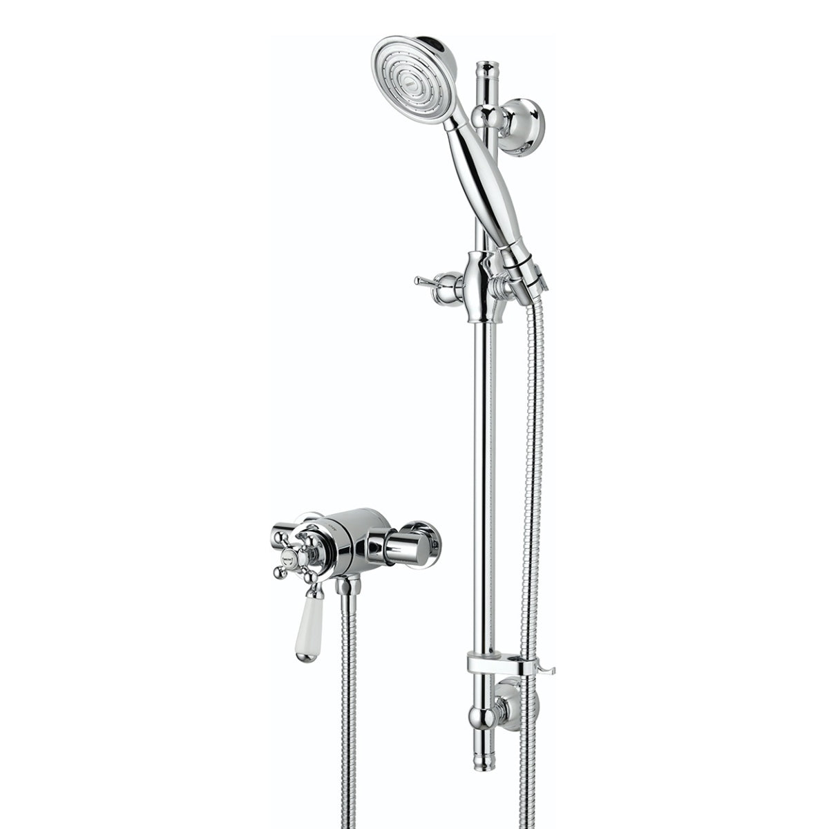 Bristan Regency Thermostatic Mini Shower Valve With Adjustable Riser Kit Chrome R2 SHXAR C.