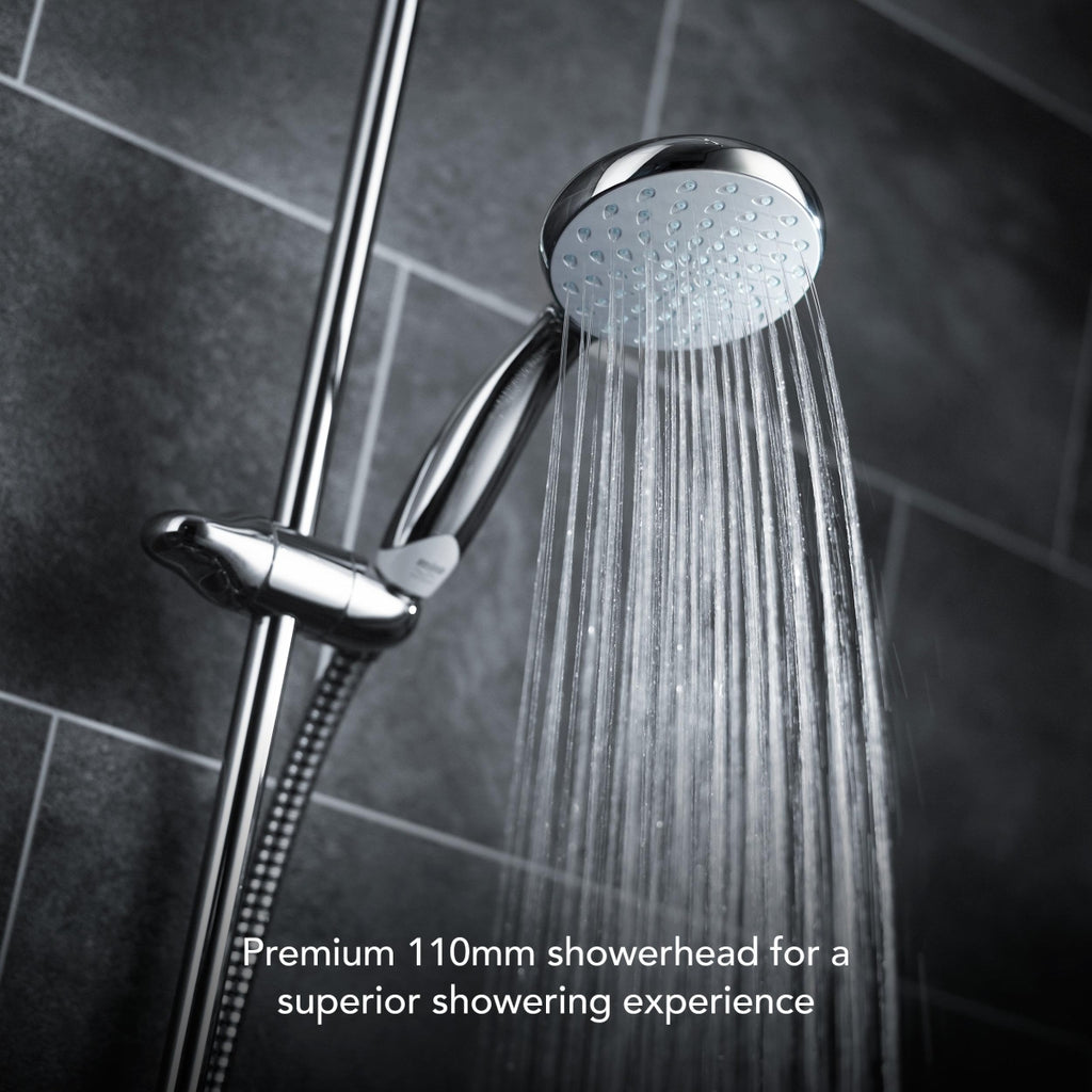 Mira Showers Coda Pro Thermostatic Single Outlet Shower & Kit Chrome 1.1836.005.