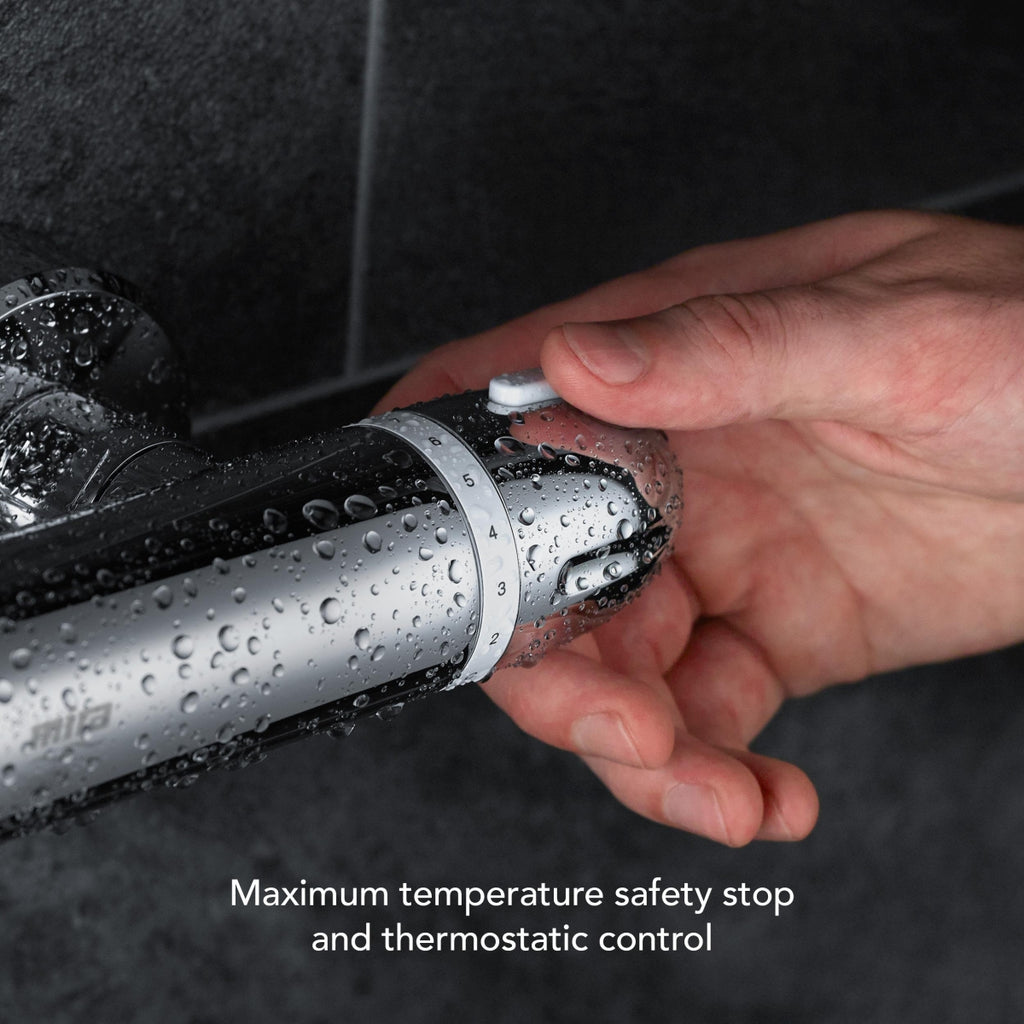 Mira Showers Coda Pro Thermostatic Single Outlet Shower & Kit Chrome 1.1836.005.