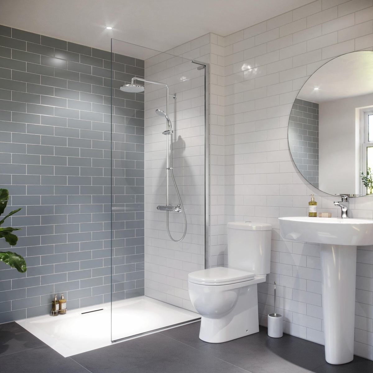 Mira Showers Coda Pro ERD Thermostatic Mixer Shower Exposed Valve with Large Head and Diverter 1.1836.006.
