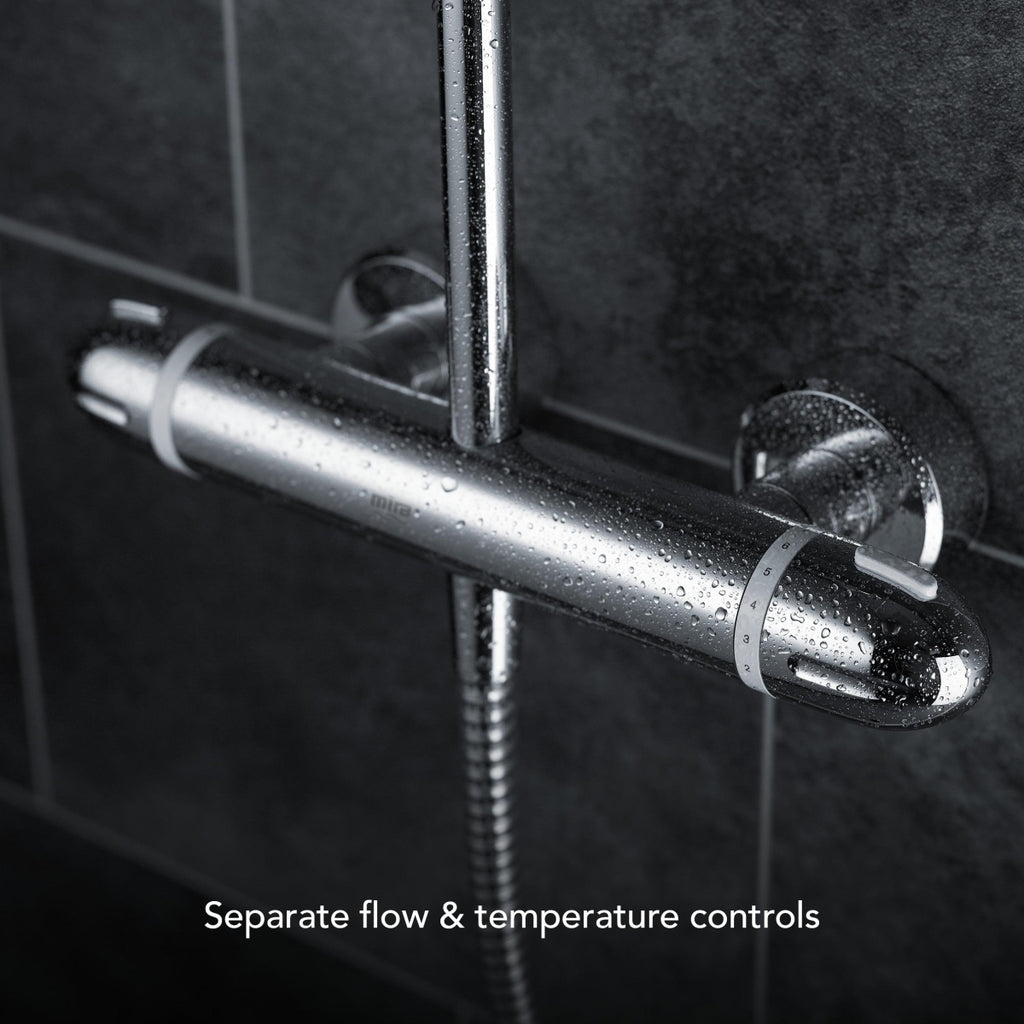 Mira Showers Coda Pro ERD Thermostatic Mixer Shower Exposed Valve with Large Head and Diverter 1.1836.006.