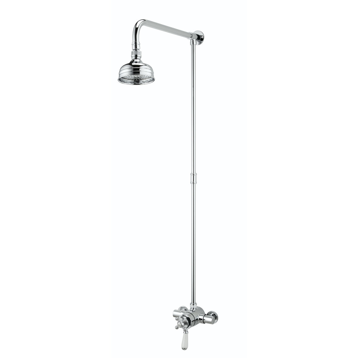 Bristan Regency Dual Control Thermostatic Shower Valve With Rigid Riser Kit Chrome R2 SHXRR C.
