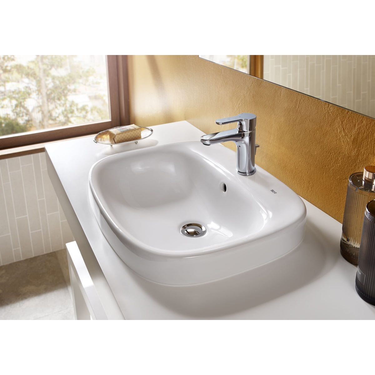 Roca Debba Wall-Hung Basin 600 X 480Mm - 1 Taphole