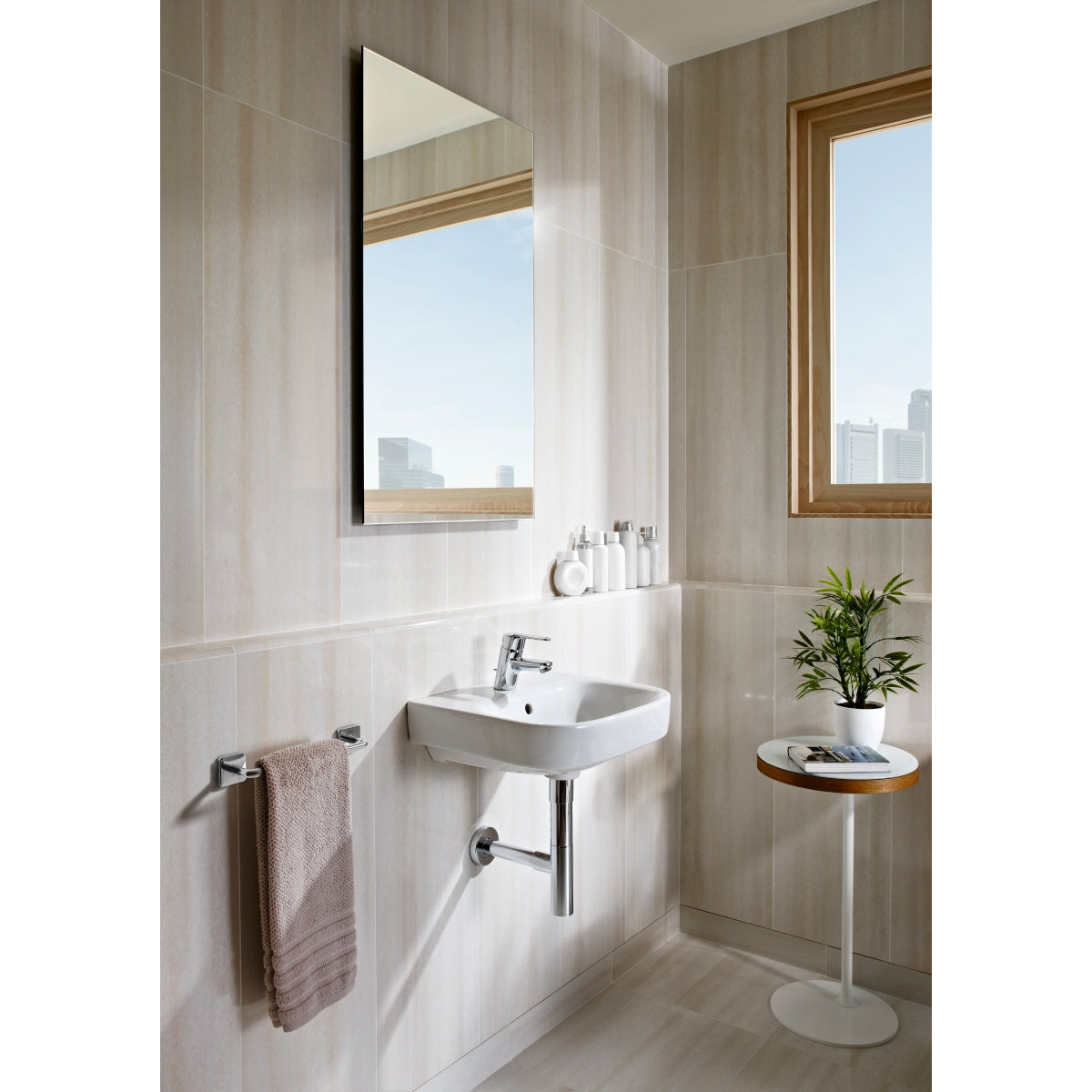 Roca Debba Wall-Hung Basin 400 X 320Mm - 1 Taphole