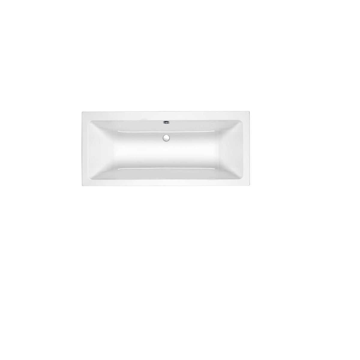 Roca the Gap Double-Ended Bath 1700 x 700mm - 0 Taphole Reduced Capacity