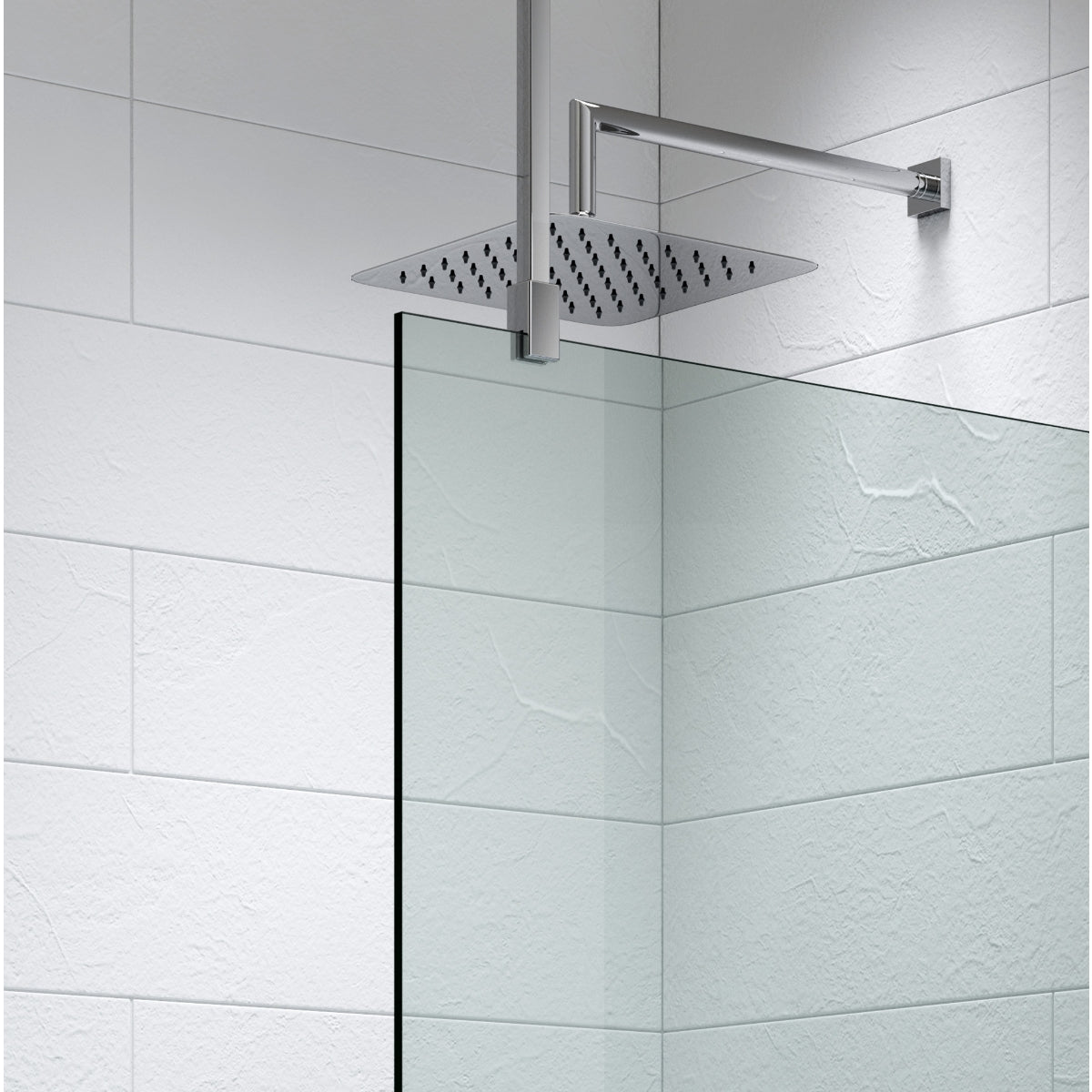 Kudos Showers Ultimate 2 Glass To Ceiling Stabiliser Pack 600mm Rail 10WPGC.