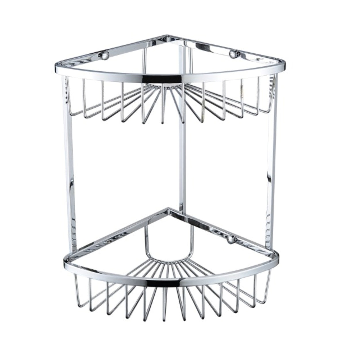 Bristan Two Tier Corner Fixed Wire Basket COMP BASK06 C