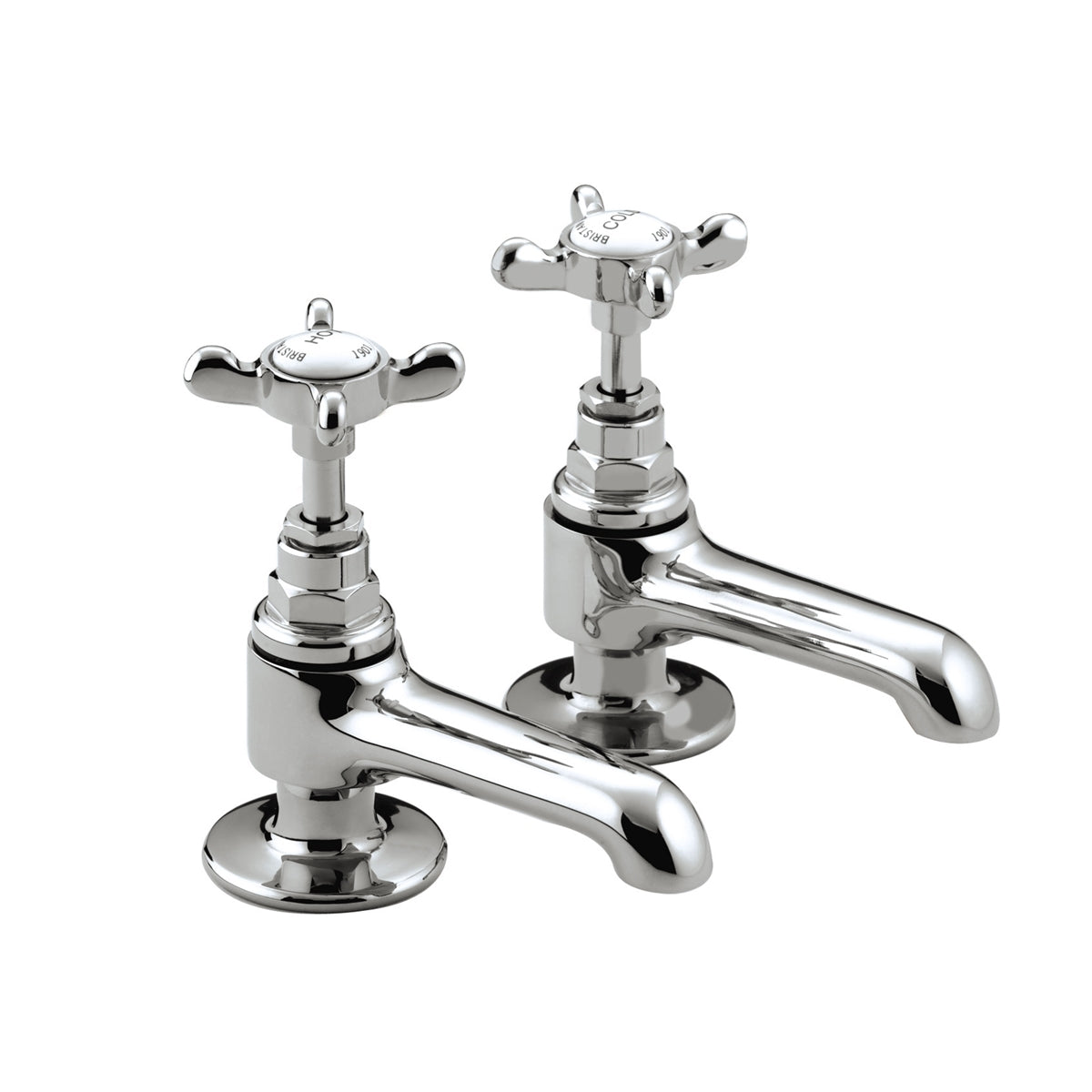 Bristan 1901 Basin Pillar Taps Chrome N 1/2 C CD
