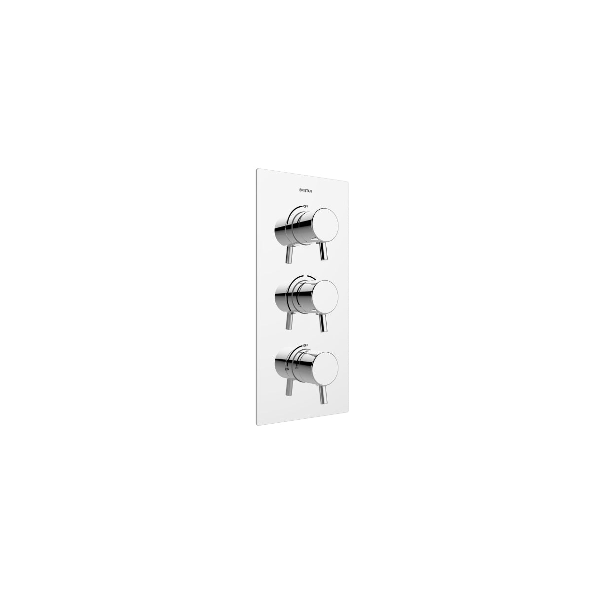 Bristan Prism Thermostatic 2 Control Shower Valve With 2 Outlet Diverter Chrome PM2 SHC3DIV C PM2 SHC3STP C.