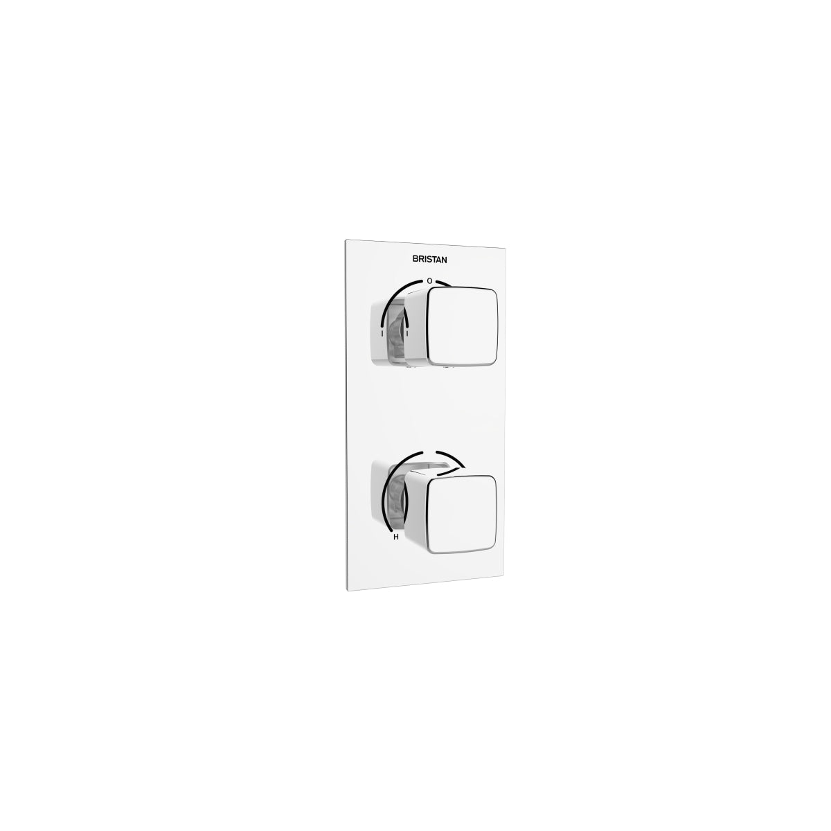 Bristan Cobalt Thermostatic Dual Control Shower Valve With Two Diverter 100 x 200mm Chrome Cob Shcdiv C.