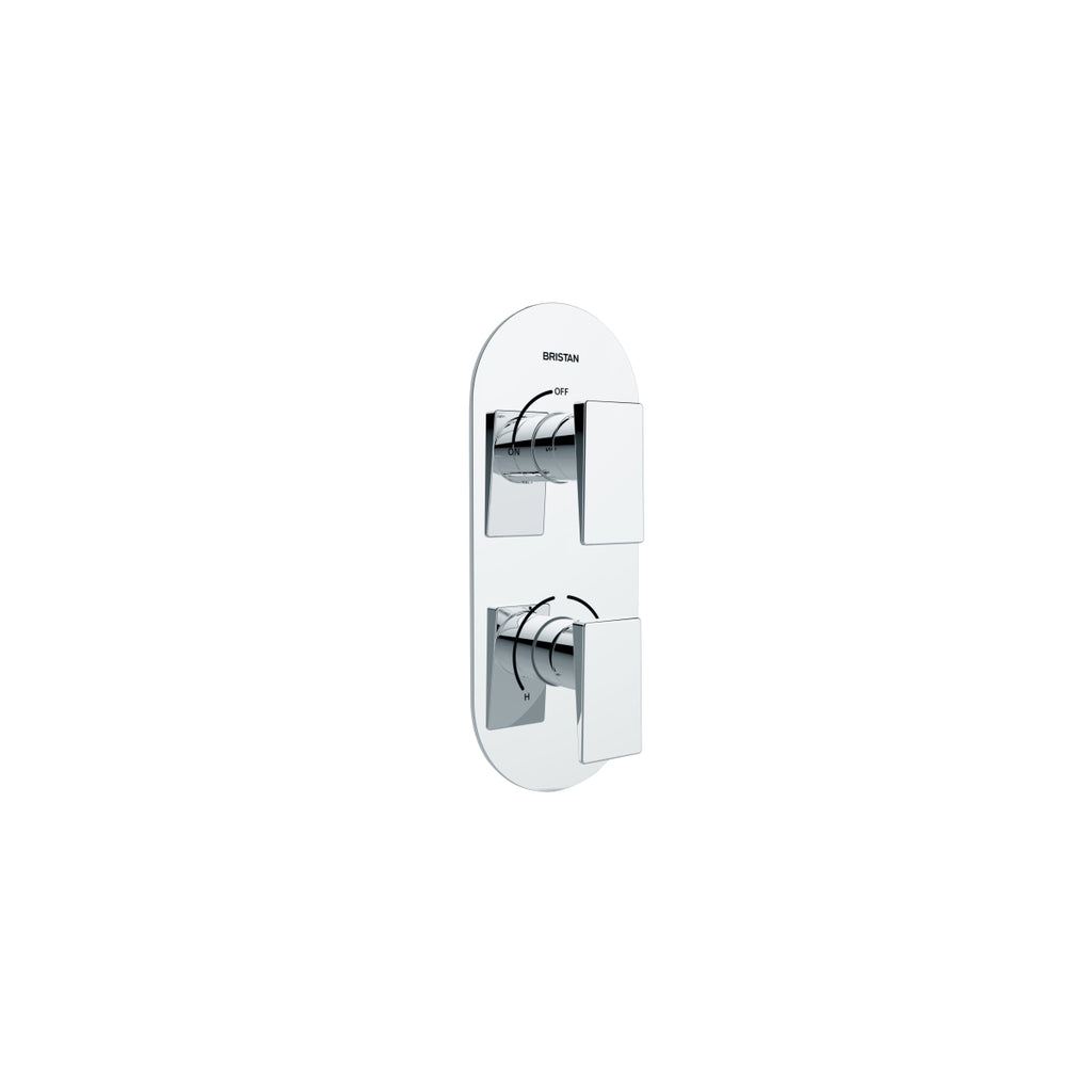 Bristan Sail Recessed Thermostatic Dual Control Shower Valve Chrome SAI SHCVO C.