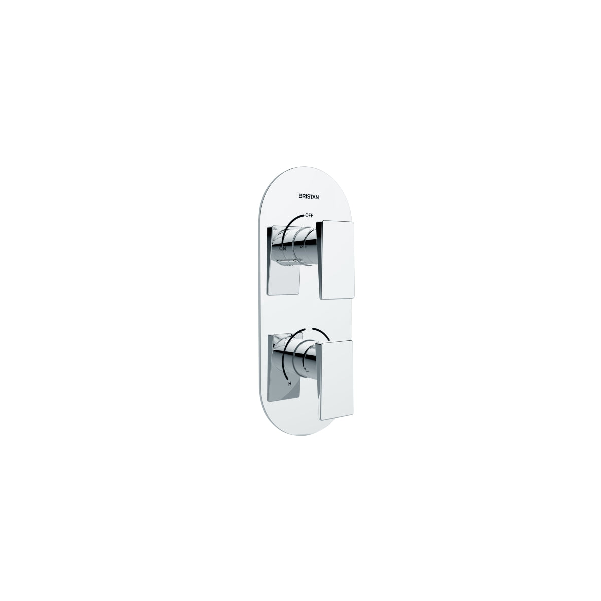 Bristan Sail Recessed Thermostatic Dual Control Shower Valve Chrome SAI SHCVO C.