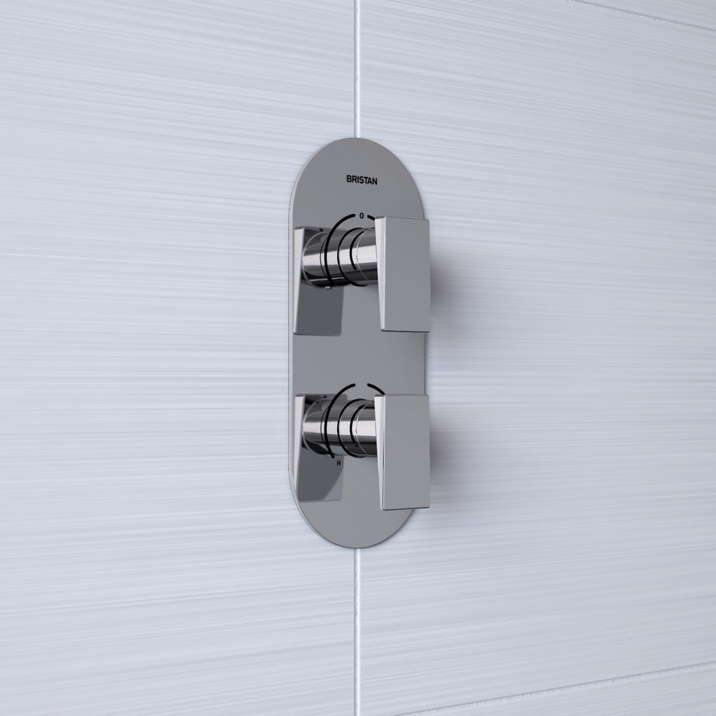 Bristan Sail Recessed Thermostatic Dual Control Shower Valve Chrome SAI SHCVO C.