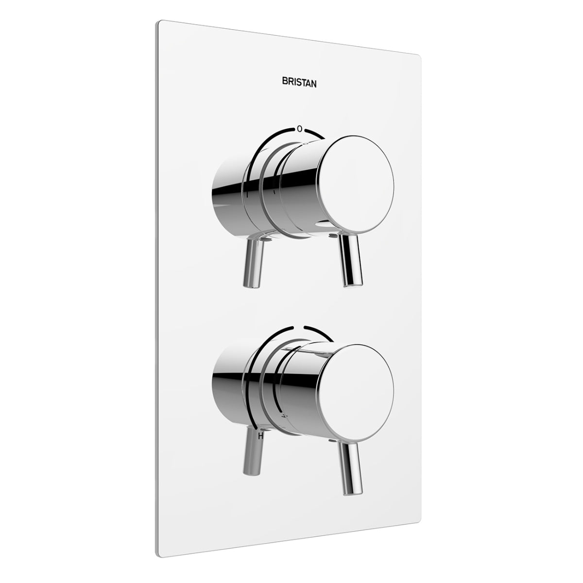 Bristan Prism Thermostatic Dual Control Valve With Integral 2 Outlet Diverter Chrome PM2 SHCDIV C.