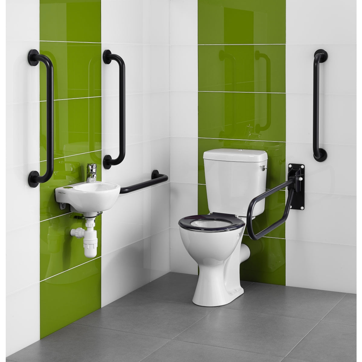 Armitage Shanks MOCO2 Doc M Pack Rail and Thermostatic Blending Valve Blue