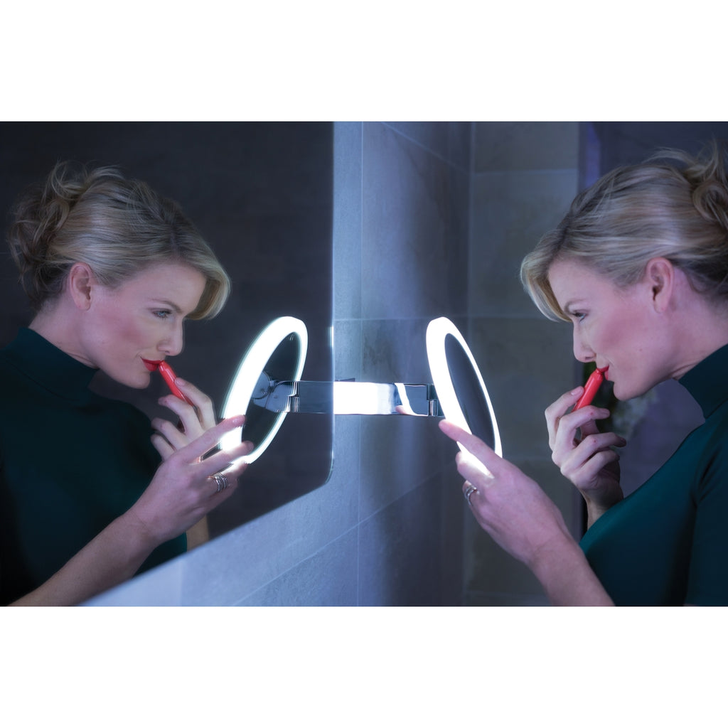 HiB Libra LED Illumited Magnifying Bathroom Mirror 21400.