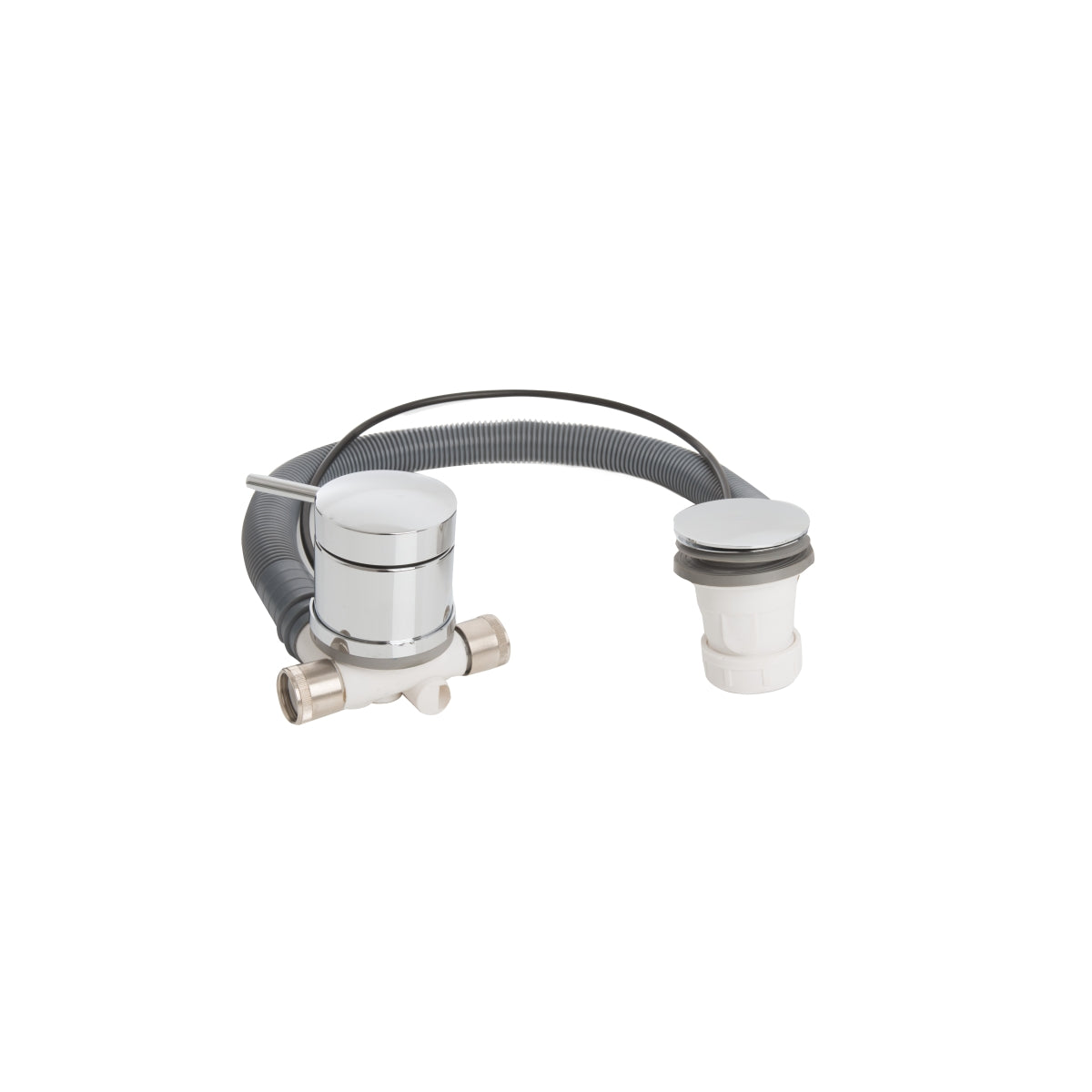 Bristan Contemporary Slotted Bath Filler Tap with Pop Up Waste Chrome W BATH09 C