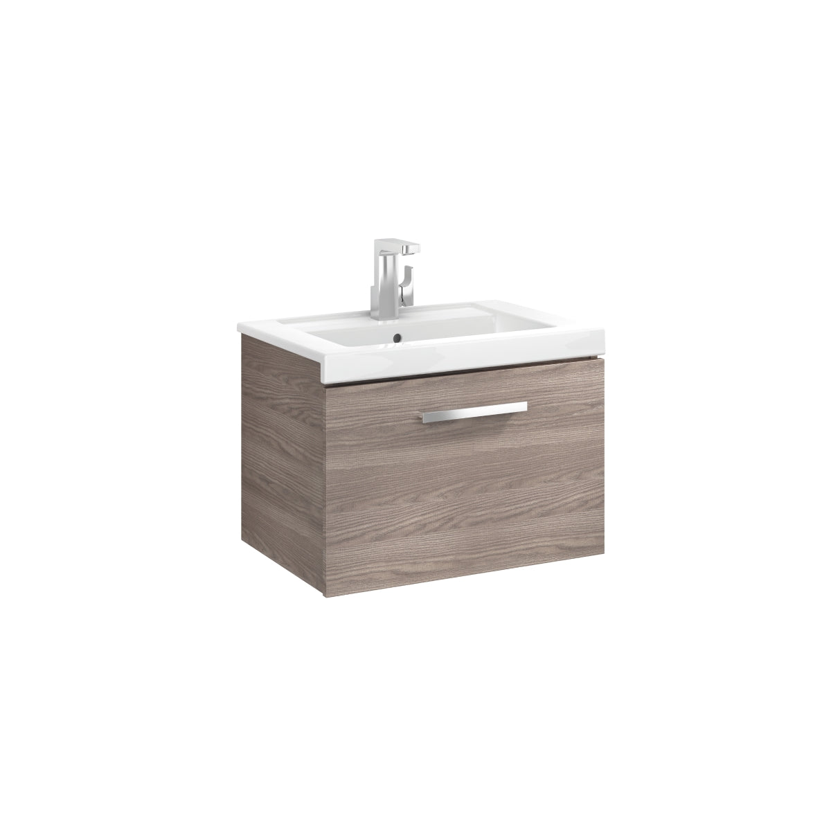Roca Prisma Base Unit 590 x 450mm - 1 Soft-close Drawer - Gloss White