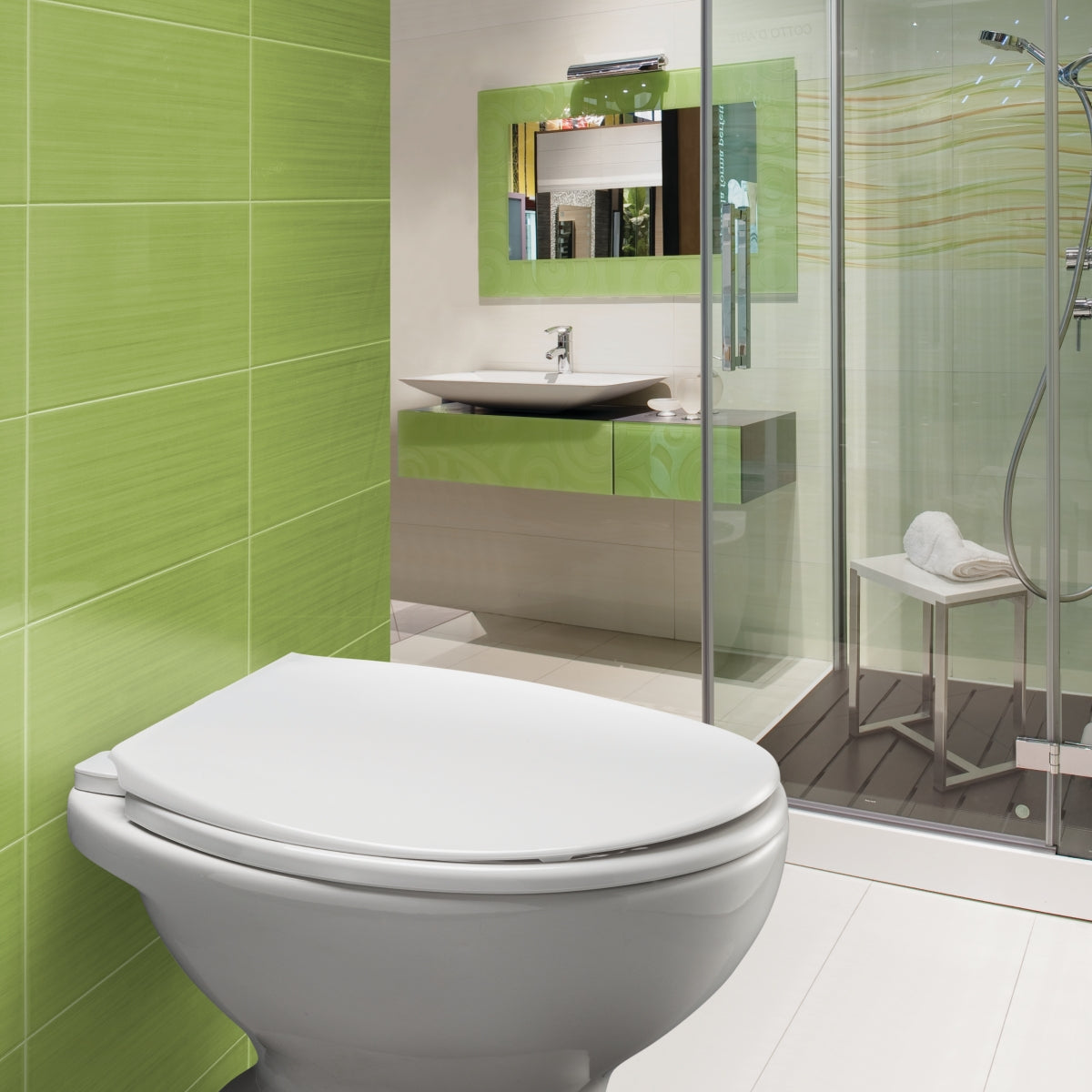 BEMIS KENT ULTRA-FIX WHITE TOILET SEAT