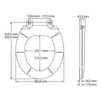 BEMIS KENT ULTRA-FIX WHITE TOILET SEAT