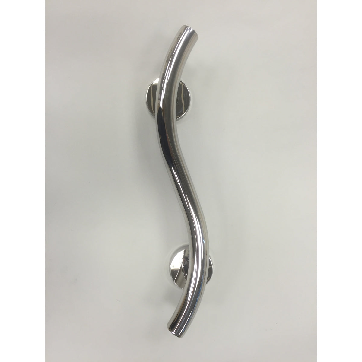 NYMAS Luxury Grab Rail, Curved, St/steel, Conc. Fixings, 355mm, Polished