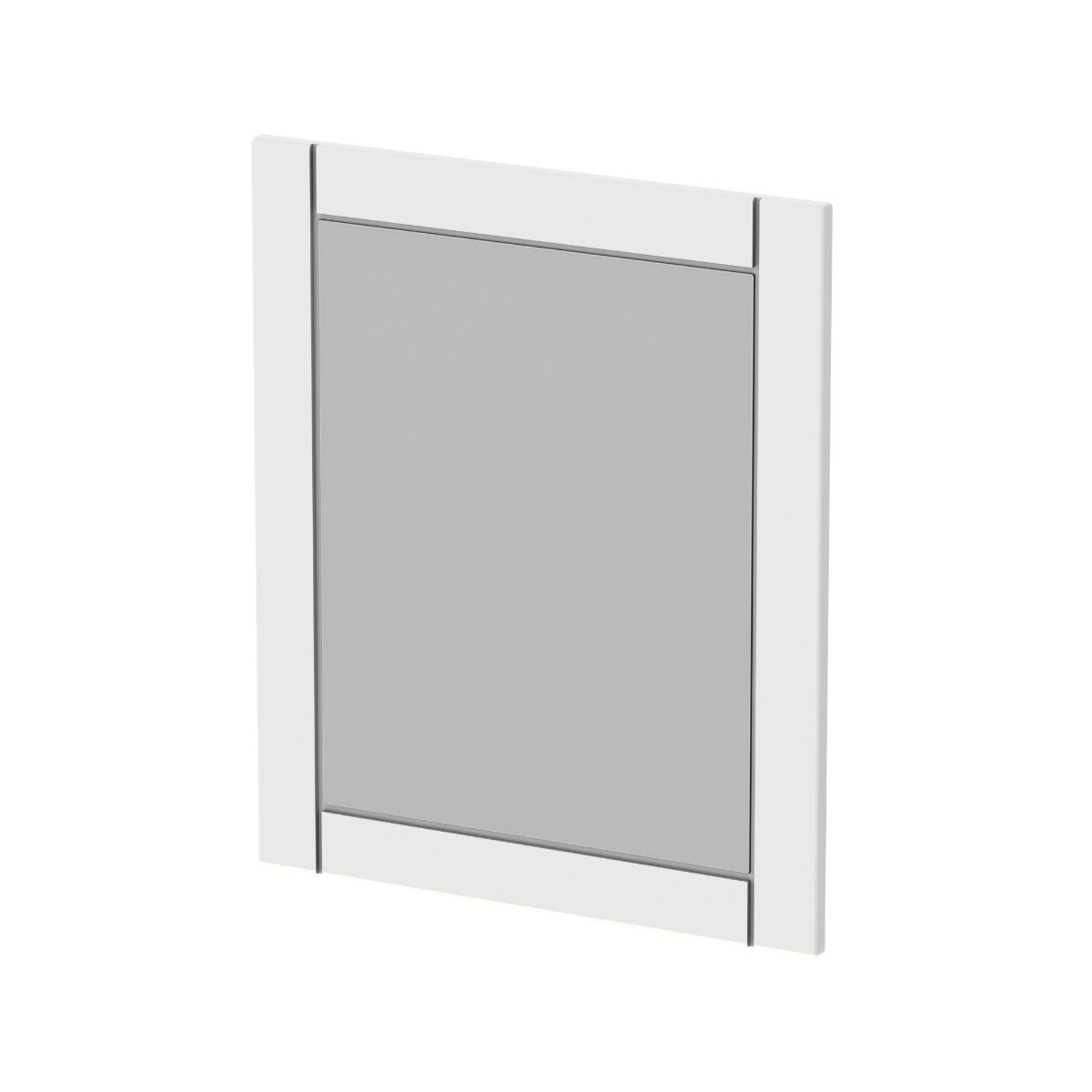 Atlanta Be Modern Classic 600mm Mid Wall Framed Mirror Matt White
