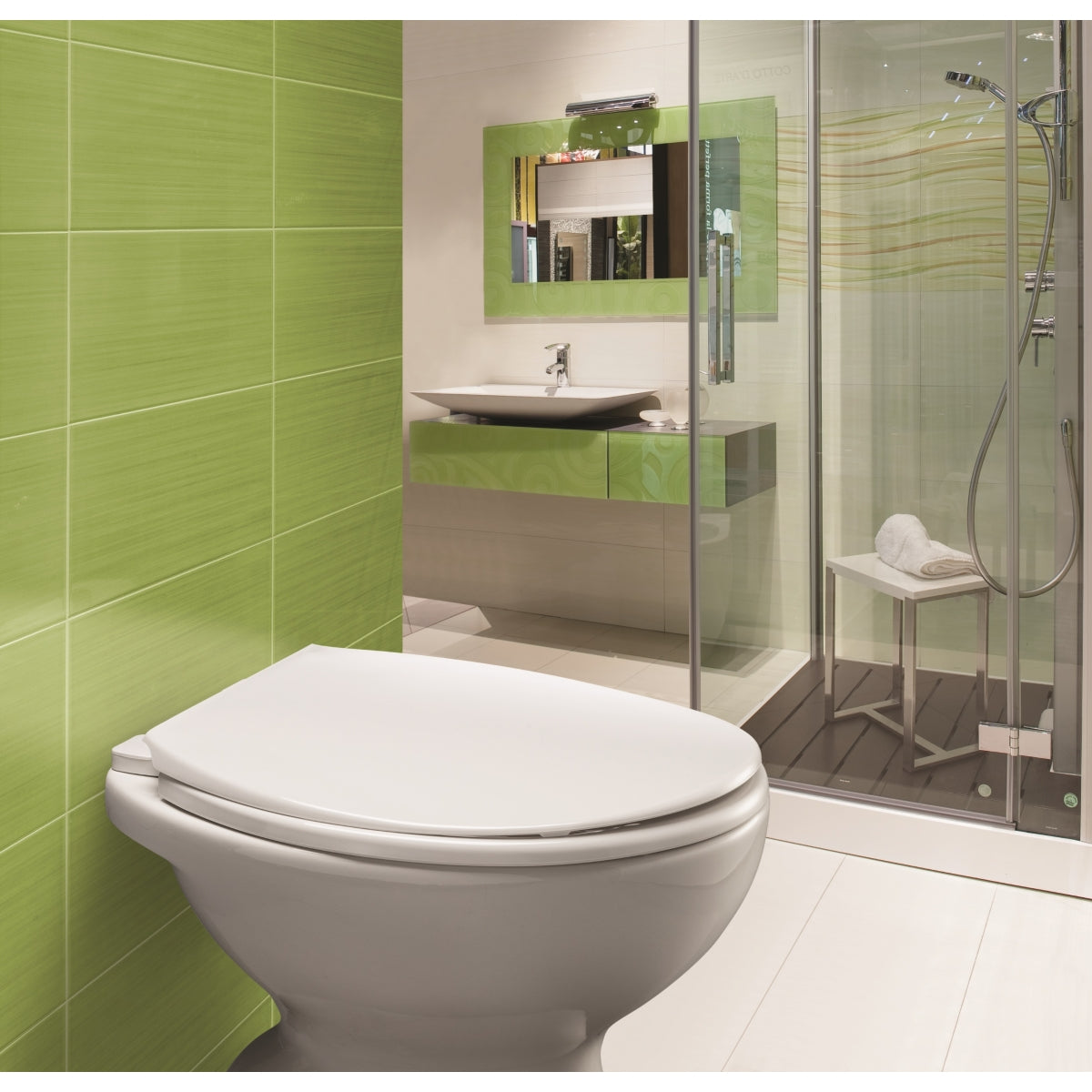 Bemis Kent Top Fix White Toilet Seat