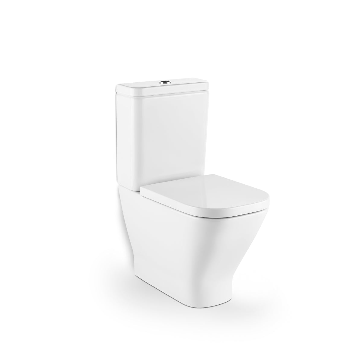 Roca The Gap - Close Coupled Back To Wall Toilet Pan, Cistern + Soft Close Seat (Without Cut Off for Isolation Valve) (MCPB1501744)