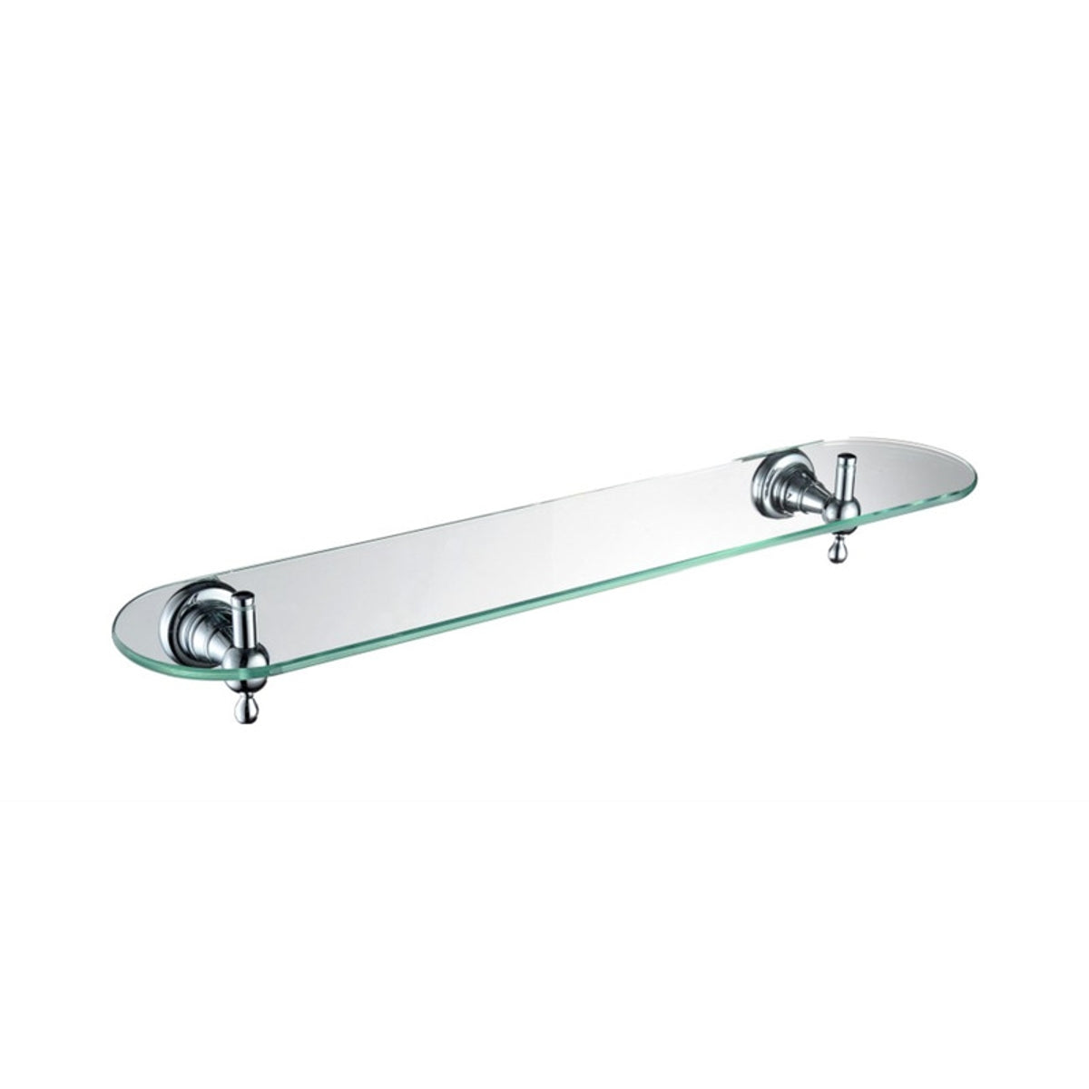 Bristan 1901 Glass Shelf Brass Chrome Plated N2 SHELF C