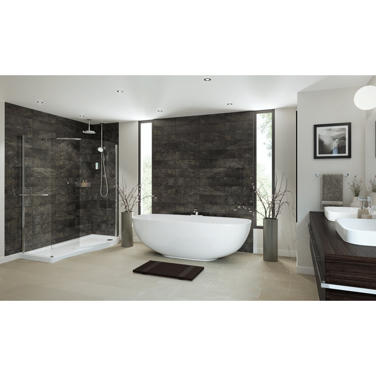 Mira Vision Dual High Pressure and Combi Ceiling Fed Digital Mixer Shower 1.1797.101.