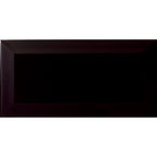 Johnson Tiles Bevel Black Gloss Ceramic Tile 100 x 200mm Pack of 50