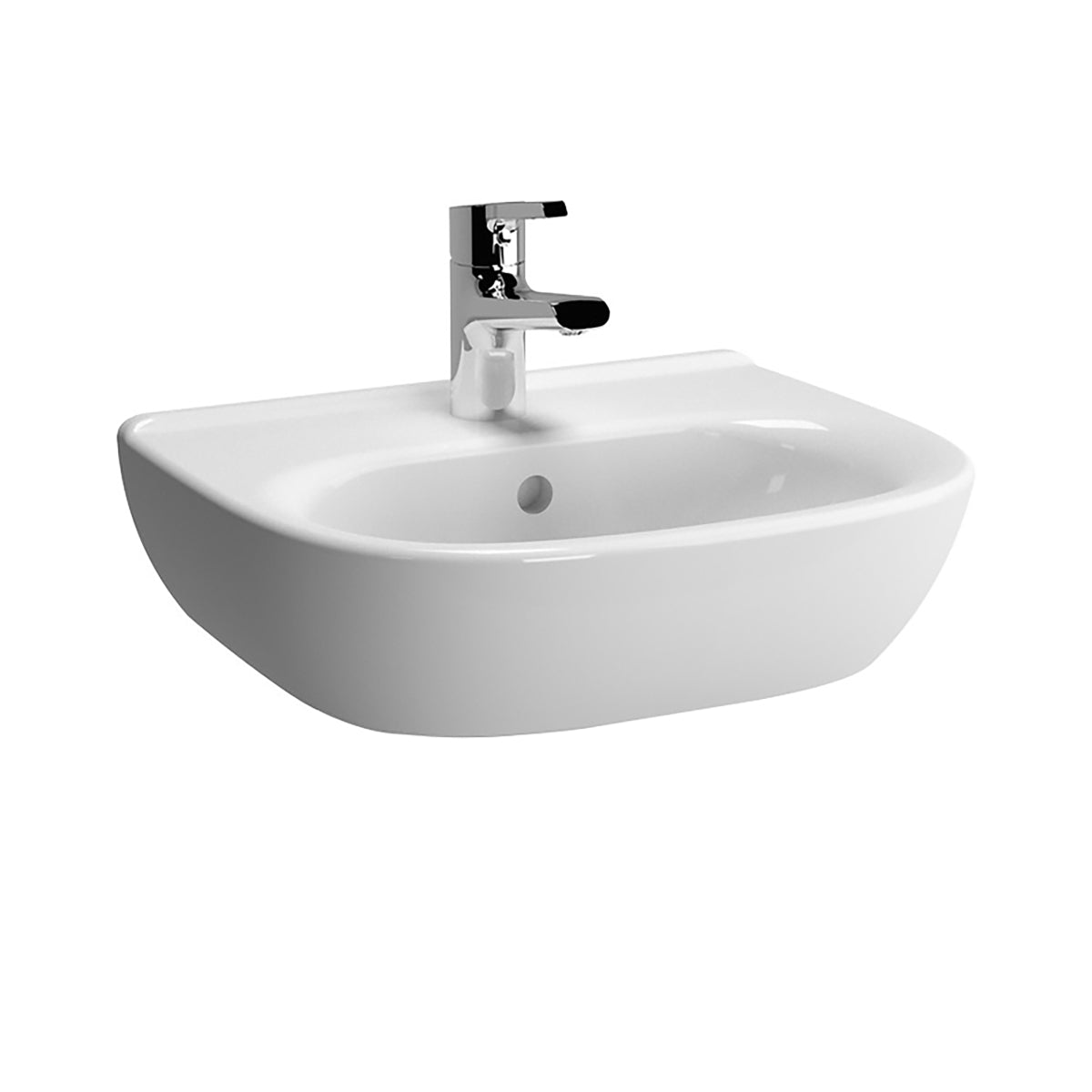 Vitra 1 Tap Hole Zentrum Washbasin 450mm White