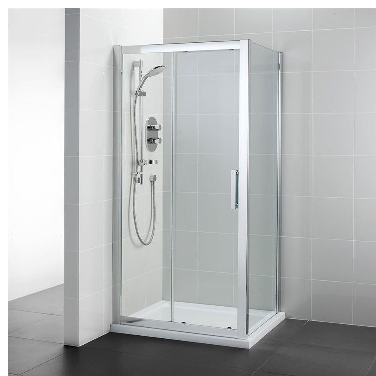 Ideal Standard Synergy Slider 1200 Bright Silver Frame Uk