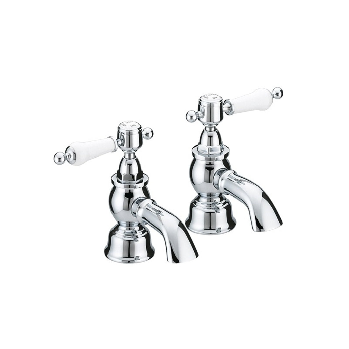 Heritage Glastonbury Bath Taps Chrome