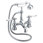 Heritage Glastonbury Deck Bath Shower Mixer Tap Chrome
