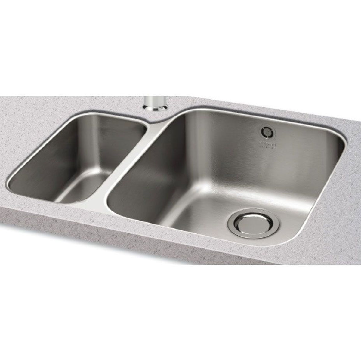 Carron Phoenix Ibis Stainless Steel Undermount Kitchen Sink 1.5 Bowl, Left Handed. 122.0284.072