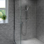 Bristan Prism Exposed Concentric Chrome Shower Valve with Adjustable Riser Kit PM2 CSHXAR C.