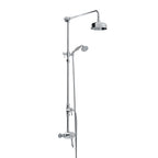Bristan 1901 Exposed Sequential Chrome Shower Valve with Rigid Riser Kit N2 SQSHXDIV C.