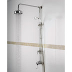Bristan 1901 Exposed Sequential Chrome Shower Valve with Rigid Riser Kit N2 SQSHXDIV C.