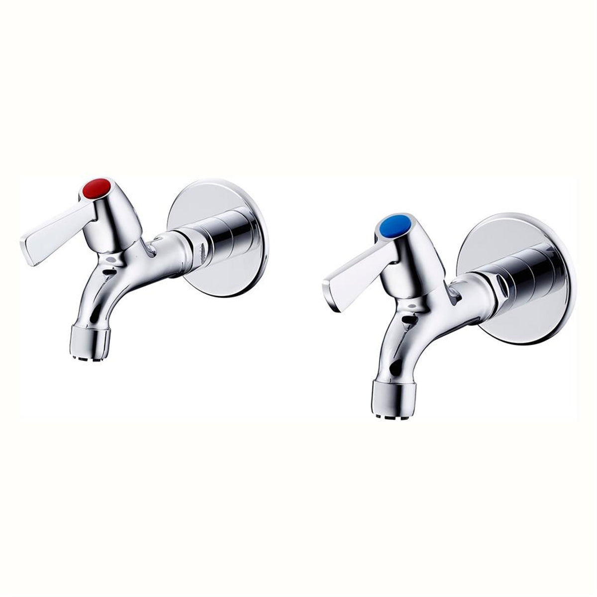 Armitage Shanks Alterna bib taps 1/2" lever handles with anti-vandal outlet (pair)