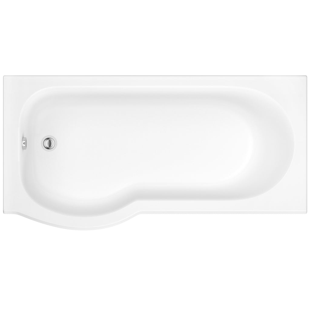 Vitellio Rennes P-Shaped Showerbath 1675mm Left Hand
